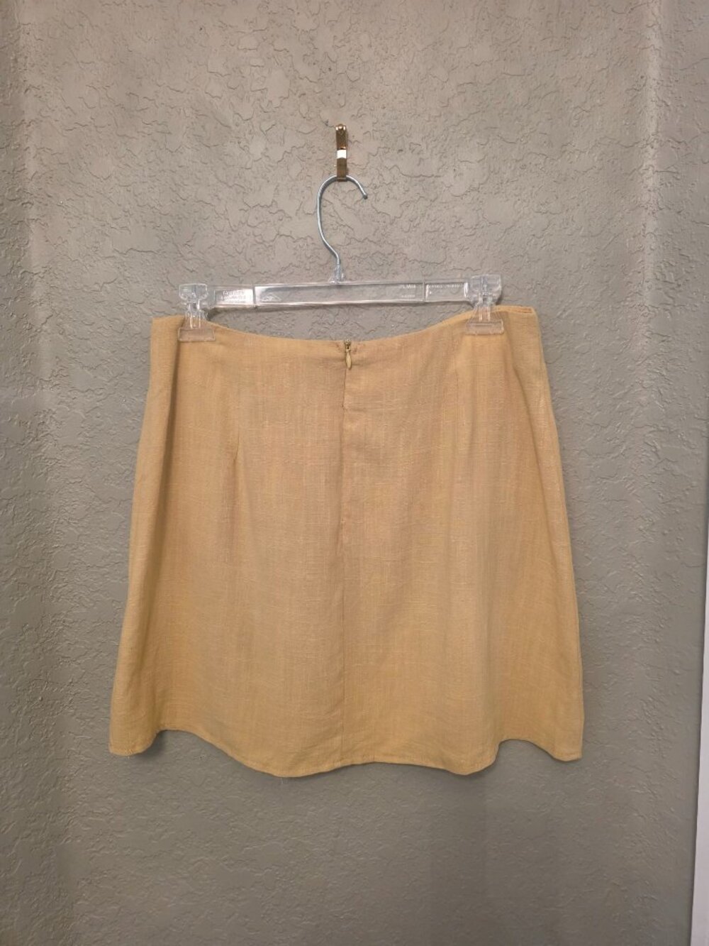 Princess Polly Selby Lemon Linen Blend Mini Skirt 8 NEW Lightweight - Picture 4 of 9